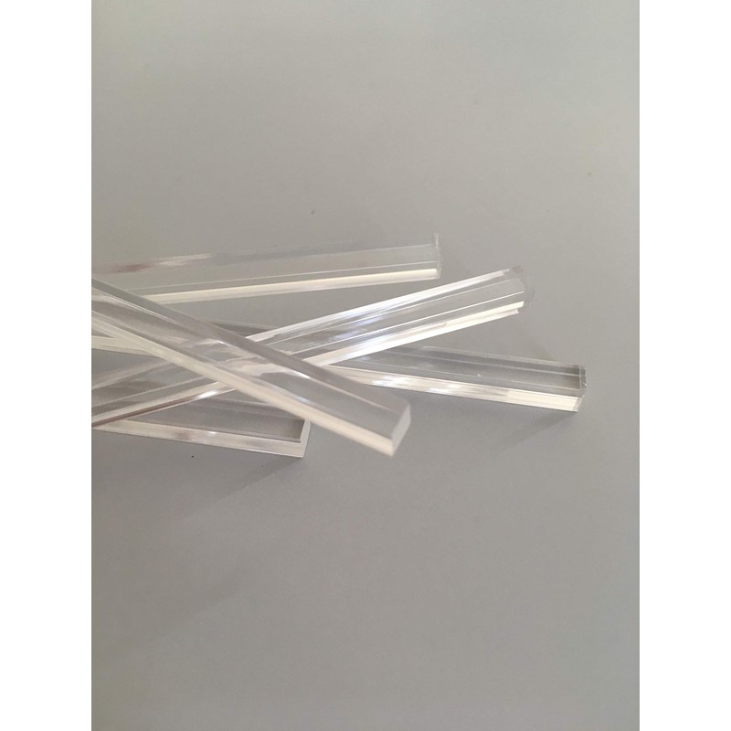Acrylic Square Bar (0.2 inch (4 mm), Pack of 5,