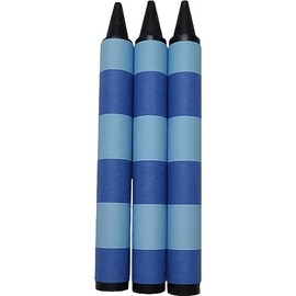 Handcrafted Handy Dandy Notebooks Blue Striped Jumbo Black Crayons