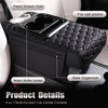 Priprilod Black Car Center Console Armrest Pillow, Memory Foam with