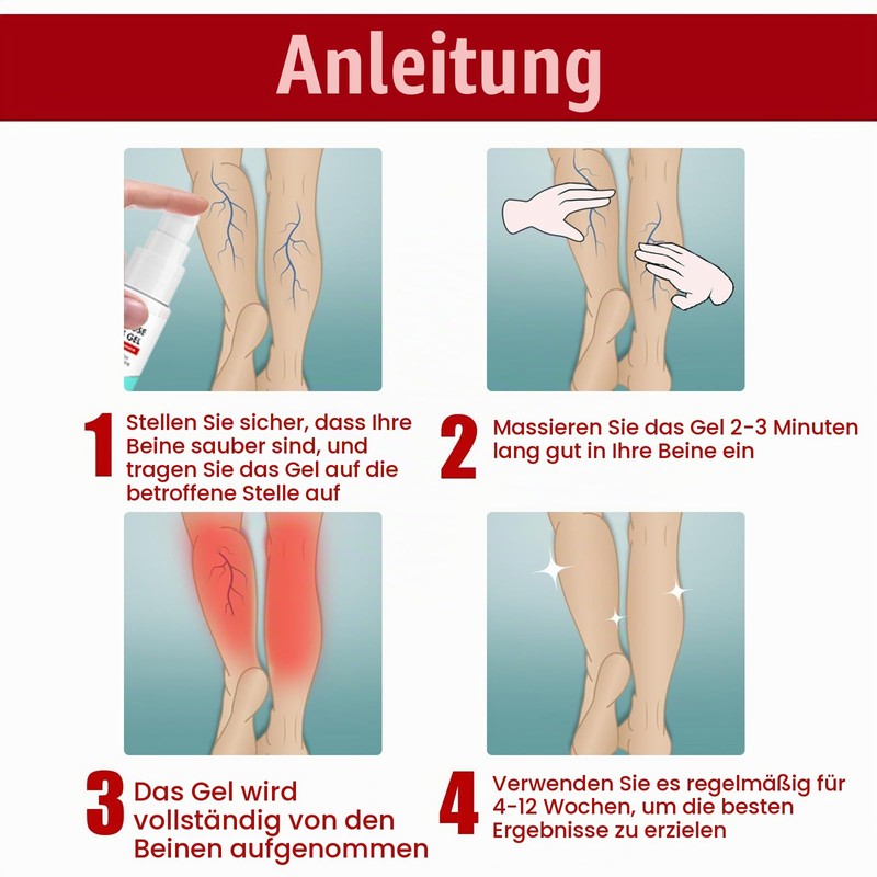 Varicose Veins Cream, Spider Vein Removal, Gentle Leg Care, Improves