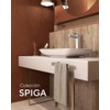HELVEX Toallero Corto para Baño Acabado Cromo SPG-109 Linea Spiga