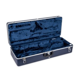 Crossrock ABS Woodwind Case-Fits Bb Tenor Saxophone, with Interior Compartment, Detachable strap-Blue (CRA862TSBL-R)