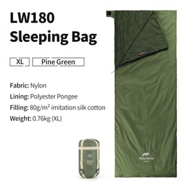 Naturehike Sleeping Bag Ultralight Mini Small Ultralight 760 g for 3 Seasons with 205 x 85 cm for Hiking Backpacking Camping at approx. 15°C Use