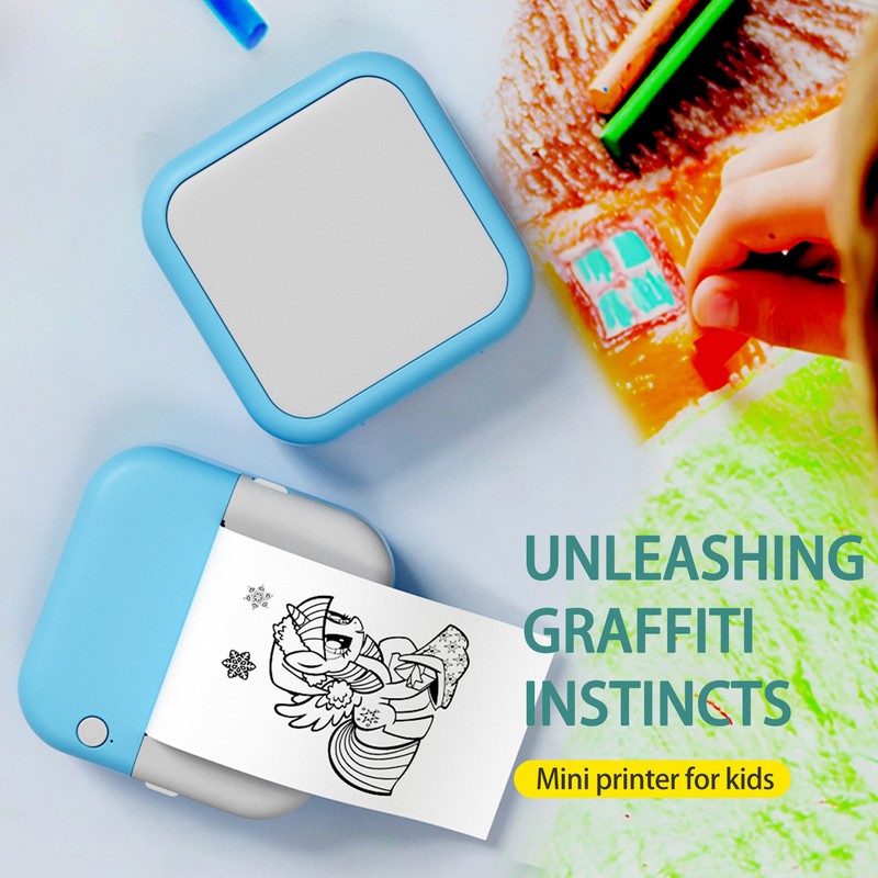 Mini Thermal Printer Multifunction Portable Sticker Maker Instant Photo Inkless