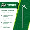 Sprayman Insulating Plastic Straw Tubes - Pack of 6 -