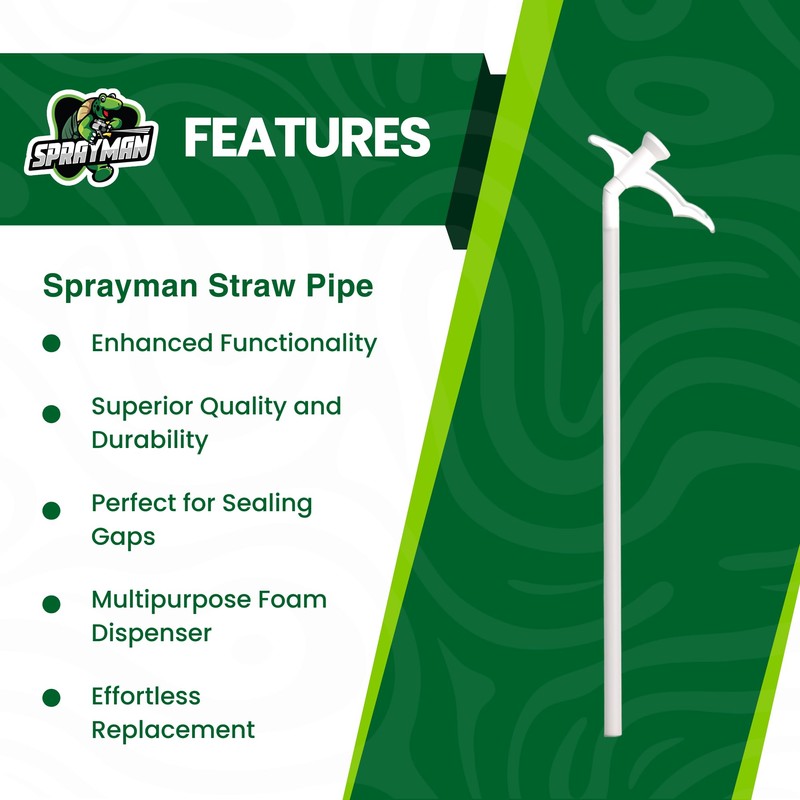 Sprayman Insulating Plastic Straw Tubes - Pack of 6 -