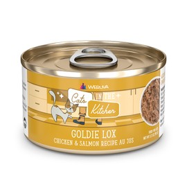 Weruva Cats in The Kitchen, Goldie Lox with Chicken & Salmon Au Jus Cat Food, 3.2oz Can (Pack of 24)