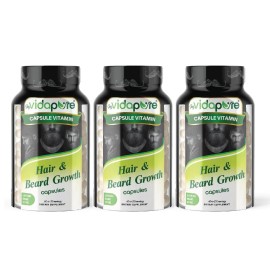 Vitamins 3-Pack - Beard Growth Supplement – Biotin, Collagen – Hair Skin Nails Support