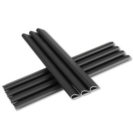 PerfectHD Clamp Rails, Pack of 25, Privacy Screen Strips for Double Rod Mat Fence, Wind Protection, Sun Protection, Opaque, PVC Clamps, Mounting Clips, Anthracite, Pack of 25