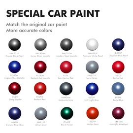 Edantas NH-797M Modern Steel Metallic Touch Up Paint for Honda Cars, Professional Auto Touch-up Paint Scratch Repair Kit, Automotive Paints Exact Match Compatible with Civic/CRV/Odyssey/Accord/Pilot