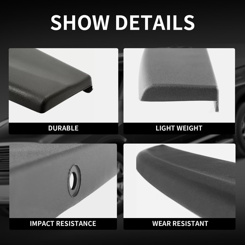 KARPAL Tailgate Spoiler Top Protector Cover Molding Cap Compatible with