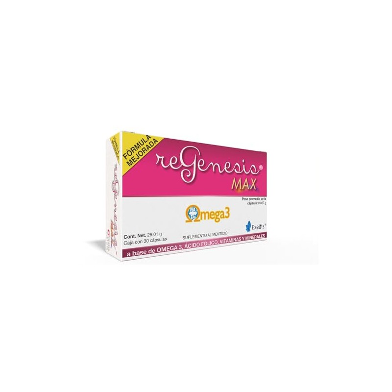Regenesis Max Suplemento Alimenticio a base de Omega 3 (30