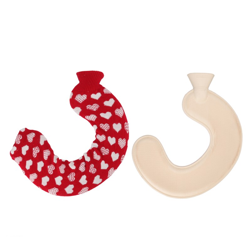U Shaped Hot Water Bag Soft 1L Water Injection Neck