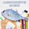SIVZUMO 1 x Fish Shaped Pencil Case Novelty Fish Pencil