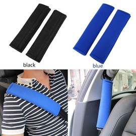 Universal Car Seat Belt Protective Pads Strap Covers Cushion Soft Comfort Helps Protect Your Neck and Shoulder (Blue)