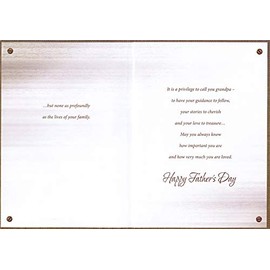 Designer Greetings Touched So Many Lives Sliver Foil Screws Father's Day Card for Grandpa