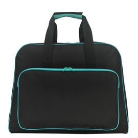 Haroranax Sewing Machine Carrying Case - Portable Storage Organizer for Tools Threads & Scissors | Durable Travel-Friendly Design for Home Sewing Projects & Craft Storage (Black blue)