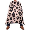 Delantal de peluquería con estampado de leopardo, color rosa, capa