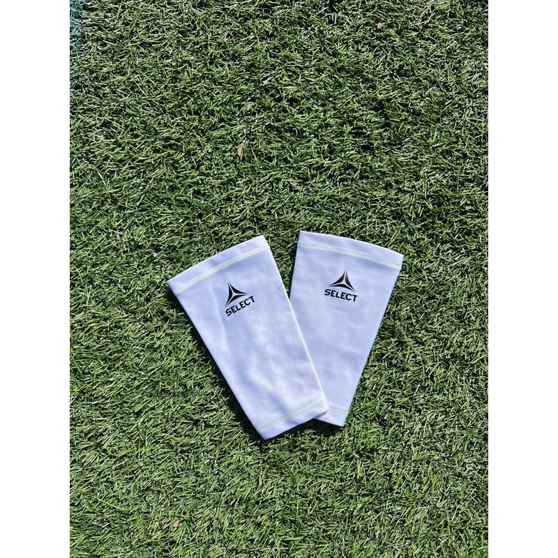 SELECT Soccer Shin Guard Sleeve, Junior, White V24