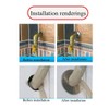 PZRT 2pcs Wall Split Flange, Stainless Steel Round Escutcheon Plate
