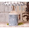 Irvin's Tinware, K20-16G, Paul Revere Lamp in Weathered Zinc with