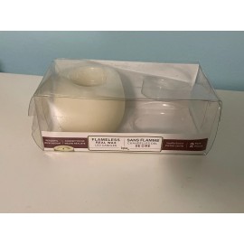 Inglow 1 Inglow Flameless Real Wax LED Flickering Candle Accent Decor 2" x 2"