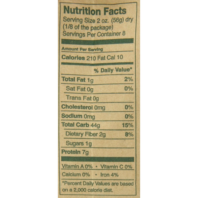 Montebello Organic Farfalle Artisan Pasta, Non GMO, 16 Ounces (Pack