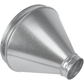 HVAC OV 12"" to 4"" Inch Round Duct Reducer - Galvanized Steel Pipe Increaser - Coupling for Round Duct Ventilation Systems - Heating & Cooling, HVAC, Gray