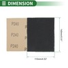 X AUTOHAUX Sandpaper Hook & Loop Sanding Sheets 140x115mm Black