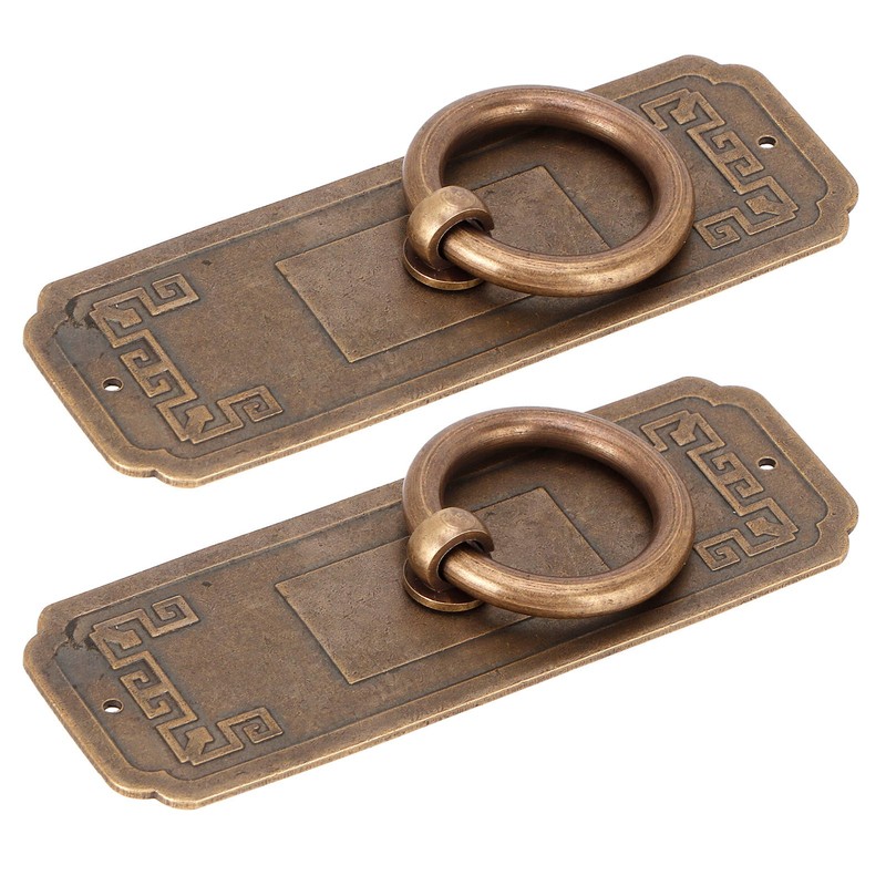 2 Sets Chinese Style Handle Single Hole Door Pull Knobs