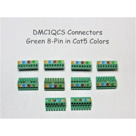 M&S Systems (10) DMC1QCS Quick Connectors Green for DMC1 Intercom M&S