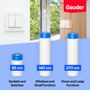 GAUDER 3 Rolls Pre-Taped Masking Film (140 cm x 20