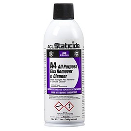 ACL Staticide 8624 A4 All Purpose Flux Remover and Cleaner, 9" Height, 2.25" Wide, 2.25" Length, Aerosol Can