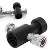 G1/2-14 CO2 Refill Adapter Connector Black Soda ASA Release Valve
