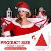 Vicenpal 200 Pcs Santa Hats Adult Bulk Christmas Party Hats