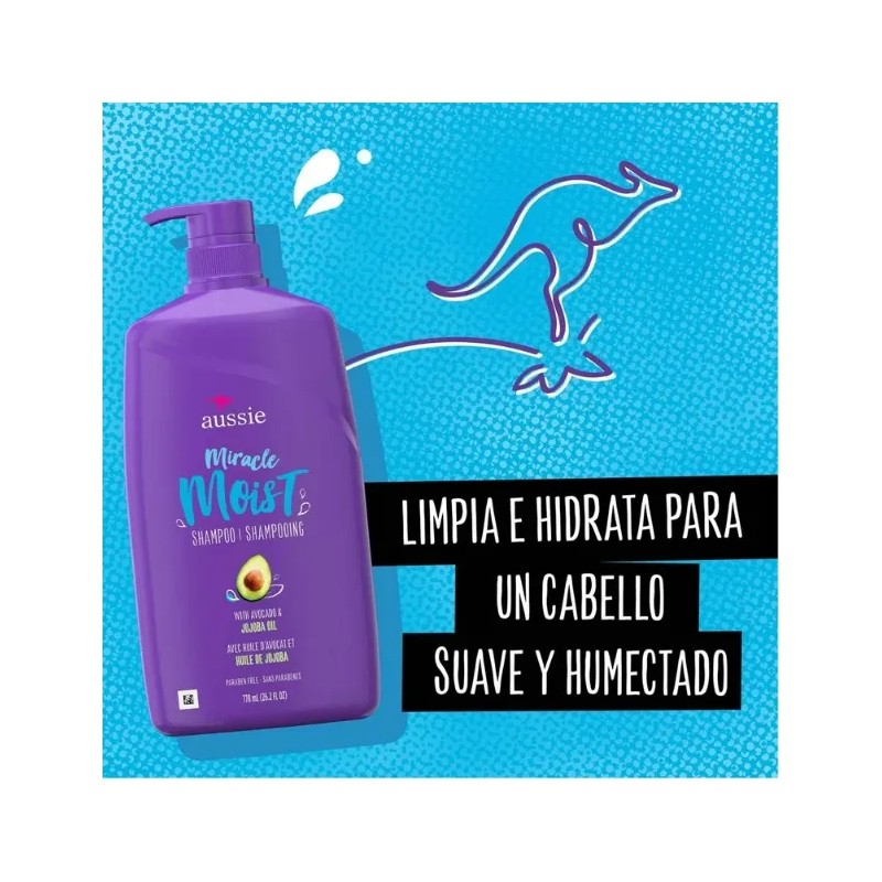 Aussie Miracle Duo Shampoo Y Acondicionador Aguacate 778ml