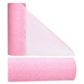AmaCasa Non-Woven Table Runner for Weddings, Communions, Christenings and All Celebrations Dimensions: 23 cm / 25 m Roll (Dark Pink, Fleece)