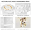 HEMTROY 360 Rotating Makeup Organizer, DIY Adjustable Cosmetics Organizer, Professional