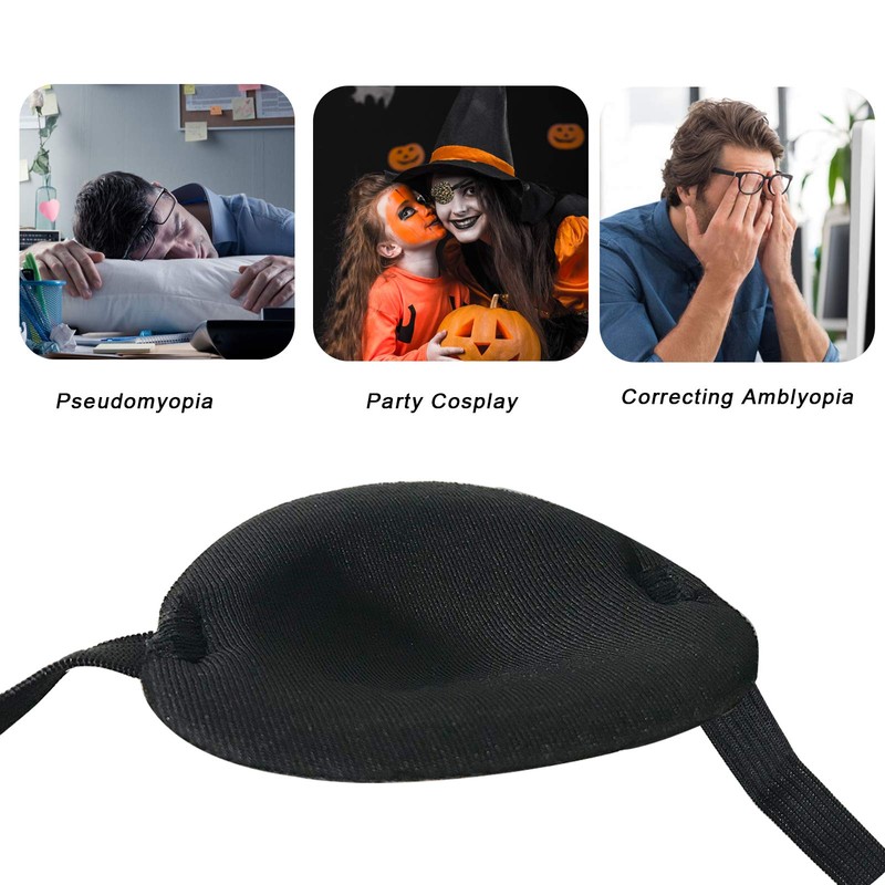 2 PCS Eye Patches, Adjustable Medical Lazy Eye Patch with