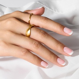 modelones Press on Nails, 150 Pcs French Gel Nails, NailBoxie Almond, Pink Square Press on Nails (Short), Natural Salon Finish Fake Nails for Wedding, Party, Nail Art DIY, 15 Sizes (XS)