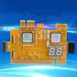 ASHATA Desktop Debug Card 4-in-1 Diagnostic Card Computer Motherboard Detection Accessories Diagnostic Card Desktop 4-in-1 Diagnostic Card Mainly Used for Computer Motherboards