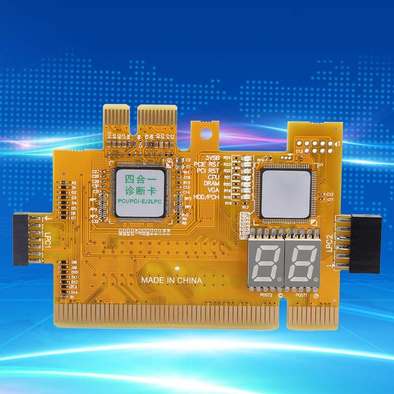 ASHATA Desktop Debug Card 4-in-1 Diagnostic Card Computer Motherboard Detection