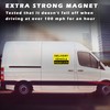 Magnetic Delivery Vehicle Frequent Stops Signs 2 pack (12X8") yellow