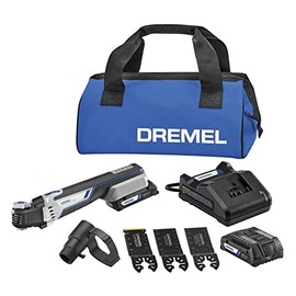 Dremel Multi-Max MM20V-02 Cordless Oscillating Tool Kit with (2) Batteries , Grey