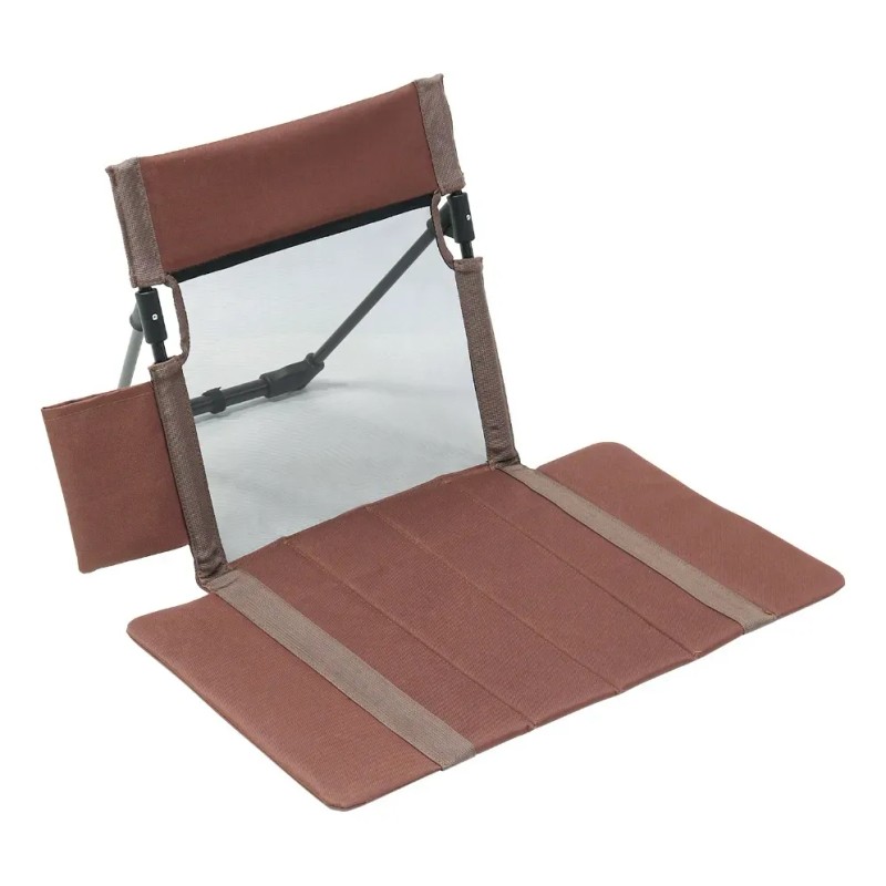 Cojín De Silla De Playa Plegable Portátil Con Respaldo Trans