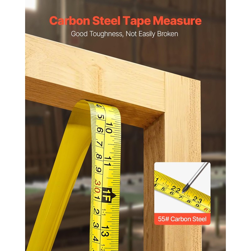 VEVOR 2 Packs Tape Measure 25 ft Length, Measuring Tape
