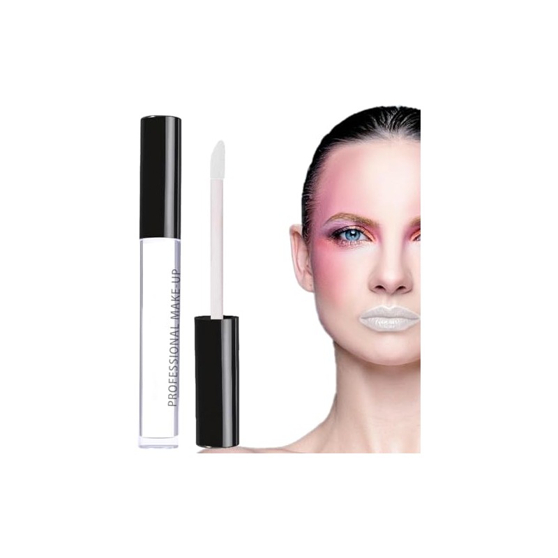 Lápiz Labial Blanco Halloween, Pintalabios Mate Líquido Pigmentado