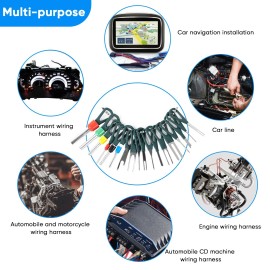 Kikerike 172 Pcs Terminal Removal Tool Kit - Pin Connector & Wire Terminal Tools