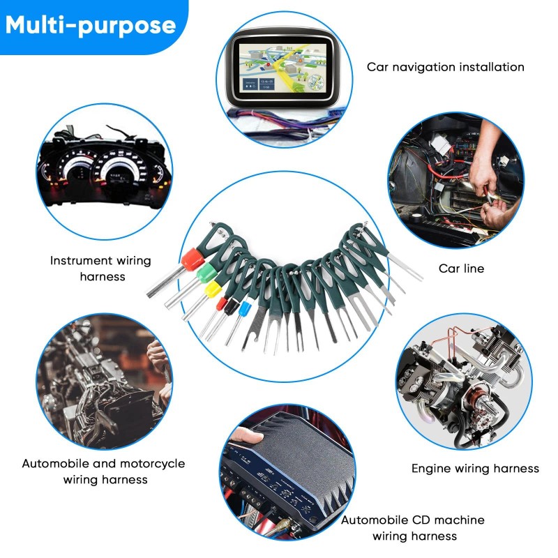 Kikerike 172 Pcs Terminal Removal Tool Kit - Pin Connector