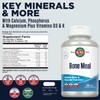 KAL Bone Meal Tablets, Calcium Supplement w/Magnesium, Vitamin D3 and